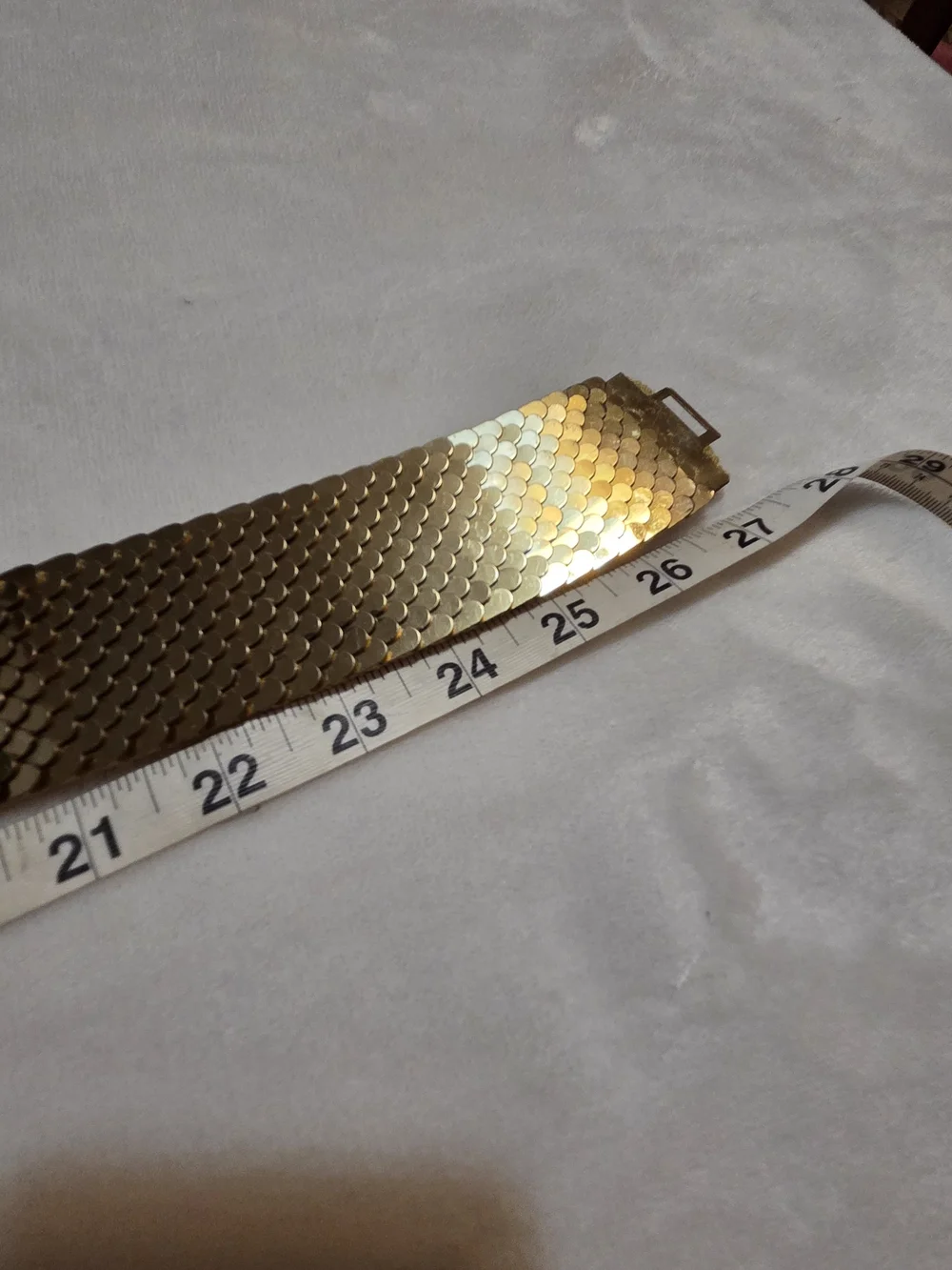 Gold Metal Scale Belt Vintage 1960 To 70, Boho